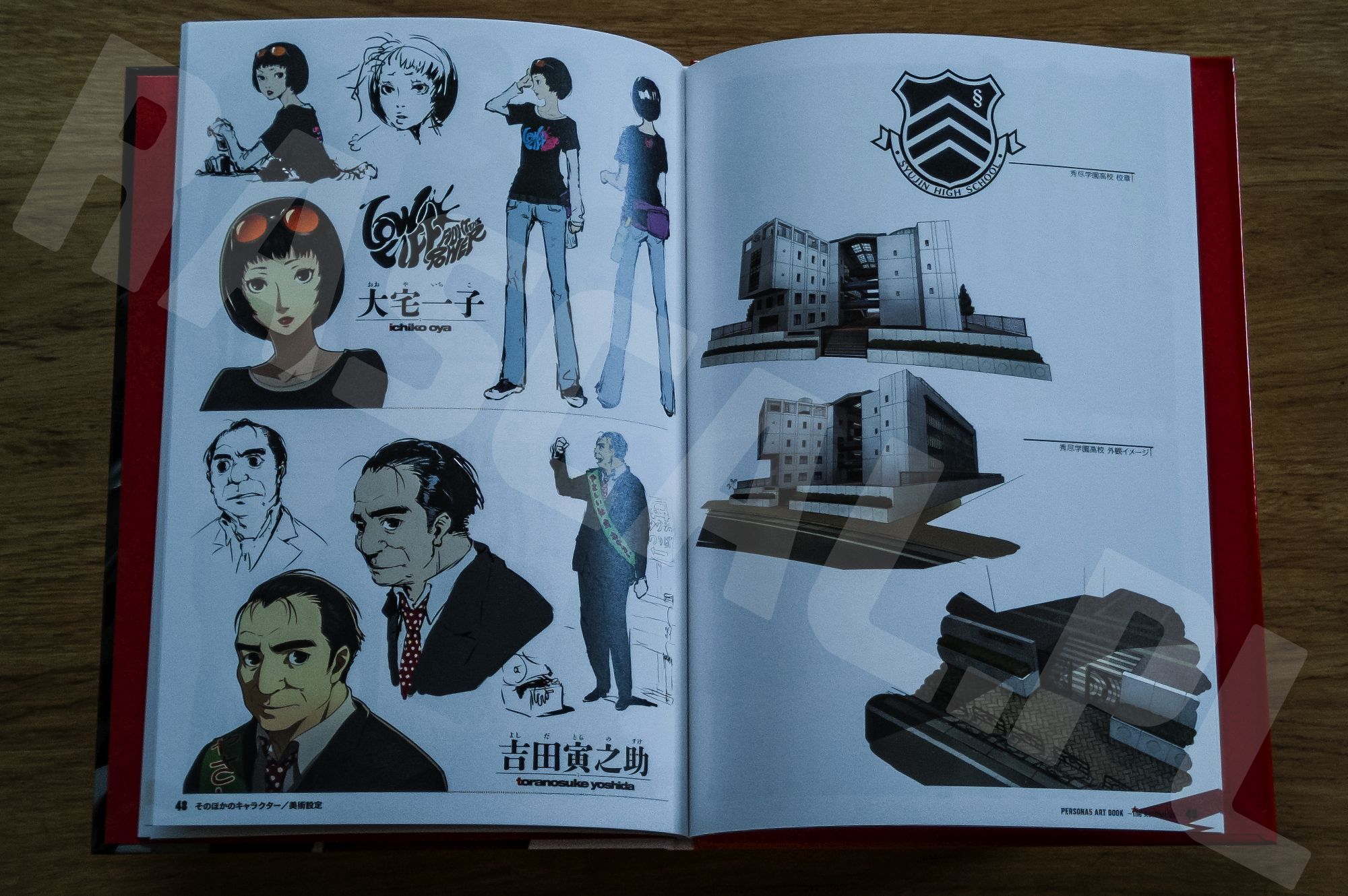Persona 5 Collectors Edition - Artbook - 16 - Pozostali bohaterowie